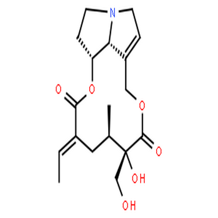 光萼野百合碱,[1,6]Dioxacyclododecino[2,3,4-gh]pyrrolizine-2,7-dione,3-ethylidene-3,4,5,6,9,11,13,14,14a,14b-decahydro-6-hydroxy-6-(hydroxymethyl)-5-methyl-,(3E,5R,6S,14aR,14bR)-