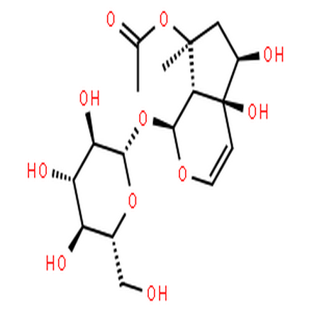 乙酰哈巴苷,b-D-Glucopyranoside,(1S,4aS,5R,7S,7aS)-7-(acetyloxy)-1,4a,5,6,7,7a-hexahydro-4a,5-dihydroxy-7-methylcyclopenta[c]pyran-1-yl