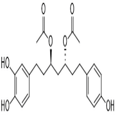 1-(3,4-Dihydroxyphenyl)-7-(4-hydroxyphenyl)heptane-3,5-diyl diacetate,1-(3,4-Dihydroxyphenyl)-7-(4-hydroxyphenyl)heptane-3,5-diyl diacetate