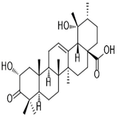 2α,19α-Dihydroxy-3-oxo-urs-12-en-28-oic acid,2α,19α-Dihydroxy-3-oxo-urs-12-en-28-oic acid