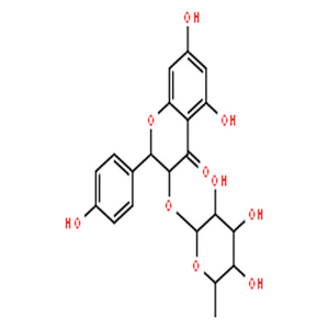 黄杞苷,4H-1-Benzopyran-4-one,3-[(6-deoxy-a-L-mannopyranosyl)oxy]-2,3-dihydro-5,7-dihydroxy-2-(4-hydroxyphenyl)-,(2R,3R)-