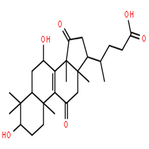 赤芝酸LM1,(3beta,5alpha,7beta)-3,7-dihydroxy-4,4,14-trimethyl-11,15-dioxochol-8-en-24-oic acid