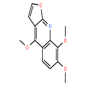 茵芋碱,Furo[2,3-b]quinoline,4,7,8-trimethoxy-