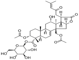 3α,30-Diacetoxy-12α-hydroxy-23-oxoeupha-7,24-dien-21,16β-olid-28-oic acid 28-O-β-D-glucopyranosyl es