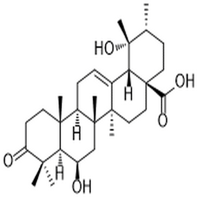 6β,19-Dihydroxy-3-oxours-12-en-28-oic acid,6β,19-Dihydroxy-3-oxours-12-en-28-oic acid