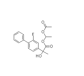 羟基氟比洛芬酯,2-(2-Fluoro-biphenyl-4-yl)-2-hydroxy-propionic acid 1-acetoxy-ethyl ester