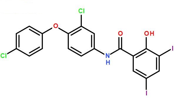 碘醚柳胺,Rafoxanide