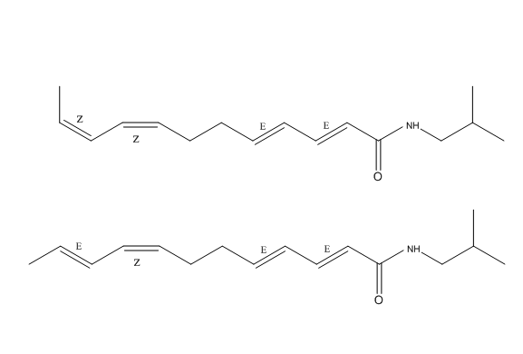 十二碳2E,4E,8Z,10E,Z-四烯酸異丁酰胺,Dodeca 2E,4E,8Z,10E,Z-tetraenoic acid isobutylamide