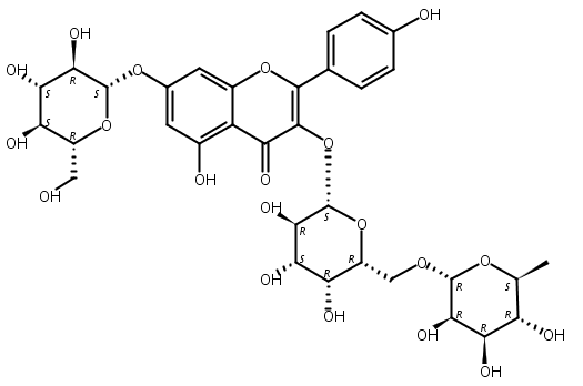 山奈酚3-刺槐糖苷7-葡萄糖苷,Kaempferol 3-robinoside 7-glucoside