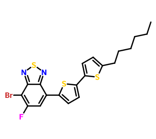 4-溴-5-氟-7-(5'-己基- [2,2'-联噻吩]-5-基)苯并[c][1,2,5]噻二唑