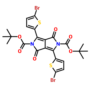 Di-tert-butyl 3,6-bis(5-bromothiophen-2-yl)-1,4-dioxopyrrolo[3,4-c] pyrrole-2,5(1H,4H)-dicarboxylate