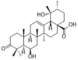 6β,19-Dihydroxy-3-oxours-12-en-28-oic acid,6β,19-Dihydroxy-3-oxours-12-en-28-oic acid
