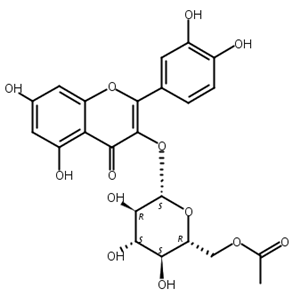 槲皮素-3-O-葡萄糖苷-6′′-乙酯