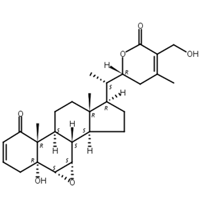 12-Deoxywithastramonolide/Baimantuoluoside C aglycone