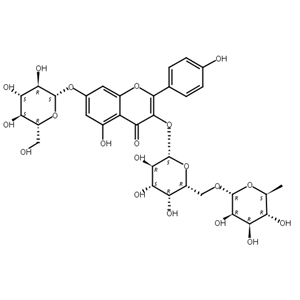 山奈酚3-刺槐糖苷7-葡萄糖苷,Kaempferol 3-robinoside 7-glucoside