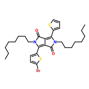 3-(5-bromo-thiophen-2-yl)-2,5-dioctyl-6-(thiophen-2-yl)-2,3,5,6-tetrahydropyrrolo[3,4-c]pyrrole-1,4-