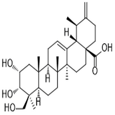 2α,3α,24-Trihydroxyursa-12,20(30)-dien-28-oic acid,2α,3α,24-Trihydroxyursa-12,20(30)-dien-28-oic acid