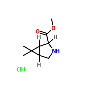 (1R,2S,5S)-6,6-二甲基-3-氮杂双环[3,1,0]己基-2-羧酸甲酯盐酸盐,(1R,2S,5S)-methyl 6,6-dimethyl-3-aza-bicyclo[3.1.0]hexane-2-carboxylate hydrochloride