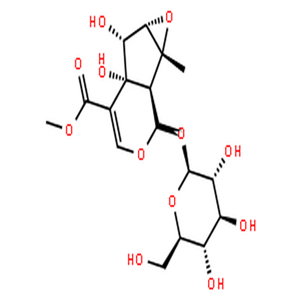 胡麻属苷,Methyl (1aR,1bS,2S,5aR,6R,6aS)-2-(β-D-glucopyranosyloxy)-5a,6-dihydroxy-1a-methyl-1a,1b,2,5a,6,6a-hexahydrooxireno[4,5]cyclopenta[1,2-c]pyran-5-carboxylate