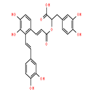 丹酚酸A,(R)-3-(3,4-Dihydroxyphenyl)-2-(((E)-3-(2-((E)-3,4-dihydroxystyryl)-3,4-dihydroxyphenyl)acryloyl)oxy)propanoic acid