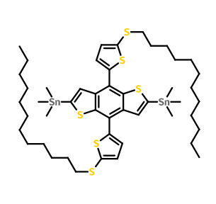 (4,8-双(5-(十二烷基硫基)噻吩基)苯并[1,2-b:4,5-b']二噻吩基)双(三甲基锡),(4,8-Bis(5-(dodecylthio)thiophen-2-yl)benzo[1,2-b:4,5-b']dithiophene-2,6-diyl)bis(trimethylstannane)