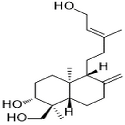 ent-Labda-8(17),13E-diene-3β,15,18-triol,ent-Labda-8(17),13E-diene-3β,15,18-triol