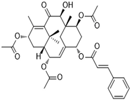 2α,7β,13α-Triacetoxy-5α-cinnamoyloxy-9β-hydroxy-2(3→20)abeotaxa-4(20),11-dien-10-one,2α,7β,13α-Triacetoxy-5α-cinnamoyloxy-9β-hydroxy-2(3→20)abeotaxa-4(20),11-dien-10-one