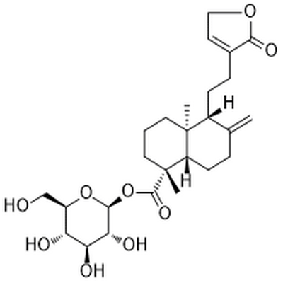 ent-Labda-8(17),13-dien-16,15-olid-19-oic acid glucosyl ester,ent-Labda-8(17),13-dien-16,15-olid-19-oic acid glucosyl ester