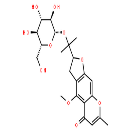 5-O-甲基维斯阿米醇苷,4'-O-beta-D-Glucosyl-5-O-methylvisamminol