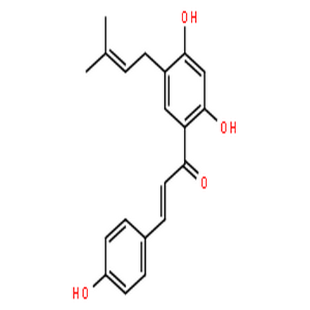 补骨脂查尔酮,2-Propen-1-one,1-[2,4-dihydroxy-5-(3-methyl-2-buten-1-yl)phenyl]-3-(4-hydroxyphenyl)-, (2E)-