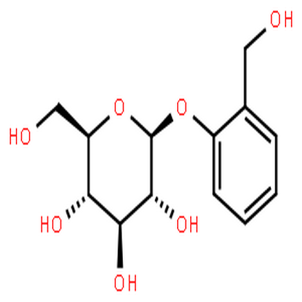 水楊苷,(2R,3S,4S,5R,6S)-2-(Hydroxymethyl)-6-(2-(hydroxymethyl)phenoxy)tetrahydro-2H-pyran-3,4,5-triol