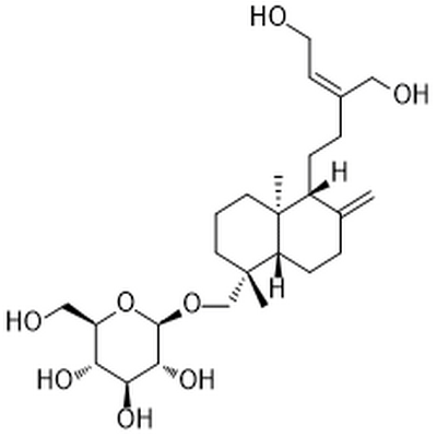 ent-Labda-8(17),13Z-diene-15,16,19-triol 19-O-glucoside,ent-Labda-8(17),13Z-diene-15,16,19-triol 19-O-glucoside