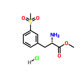 (S)-2-氨基-3-甲砜基-苯丙酸甲酯盐酸盐,methyl (S)-2-amino-3-(3-(methylsulfonyl)phenyl)propanoate hydrochloride