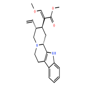 去氢毛钩藤碱,methyl (3beta,16E)-16-(methoxymethylidene)coryn-18-en-17-oate
