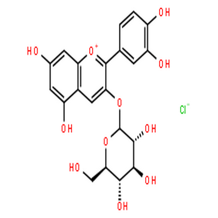 矢车菊素-3-O-葡萄糖苷,Cyanidin-3-glucoside chloride