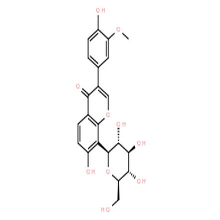 3'-甲氧基葛根素,4H-1-Benzopyran-4-one,8-b-D-glucopyranosyl-7-hydroxy-3-(4-hydroxy-3-methoxyphenyl)-