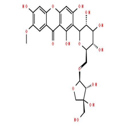 远志山酮III,9H-Xanthen-9-one,2-(6-O-D-apio-b-D-furanosyl-b-D-glucopyranosyl)-1,3,6-trihydroxy-7-methoxy-