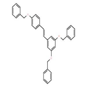 白藜芦醇三苄醚,Benzene,1,3-bis(phenylmethoxy)-5-[2-[4-(phenylmethoxy)phenyl]ethenyl]-, (E)-