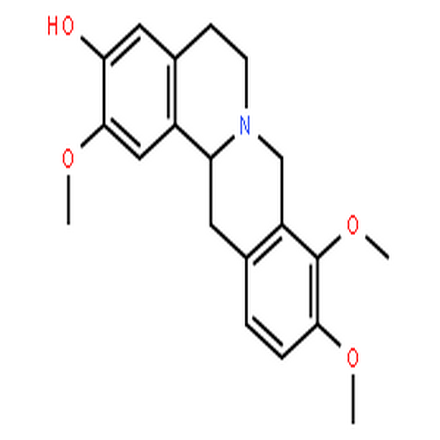 D-四氢药根碱,5,8,13,13a-tetrahydro-2,9,10-trimethoxy-6H-Dibenzo[a,g]quinolizin-3-ol