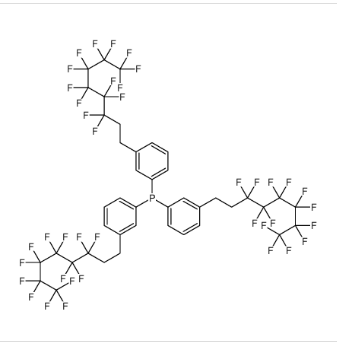 tris[3-(3,3,4,4,5,5,6,6,7,7,8,8,8-tridecafluorooctyl)phenyl]phosphane,tris[3-(3,3,4,4,5,5,6,6,7,7,8,8,8-tridecafluorooctyl)phenyl]phosphane