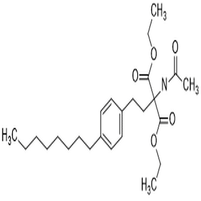 Diethyl 2-acetamido-2-(4-octylphenethyl)malonate,Diethyl 2-acetamido-2-(4-octylphenethyl)malonate