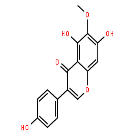 鳶尾黃素,5,7-Dihydroxy-3-(4-hydroxyphenyl)-6-methoxy-4H-chromen-4-one