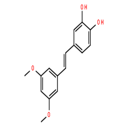 3'-羟基紫檀茋,1,2-Benzenediol,4-[(1E)-2-(3,5-dimethoxyphenyl)ethenyl]-