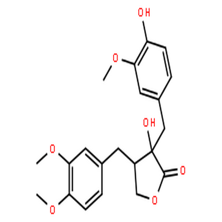 络石苷元,(3S,4R)-4-(3,4-dimethoxybenzyl)-3-hydroxy-3-(4-hydroxy-3-methoxybenzyl)dihydrofuran-2(3H)-one