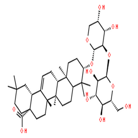 齊墩果酸3-O-beta-D-葡吡喃糖基(1→2)-alpha-L-吡喃阿拉伯糖苷,Oleanolic acid-3-O-β-D-glucopyranosyl (1→2)-α-L-arabinopyranoside