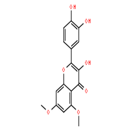5,7-二甲氧基-3,3',4'-三羟基黄酮,2-(3,4-dihydroxyphenyl)-3-hydroxy-5,7-dimethoxy-4H-chromen-4-one