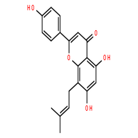 甘草黄酮C,4',5,7-trihydroxy-8-prenylflavone
