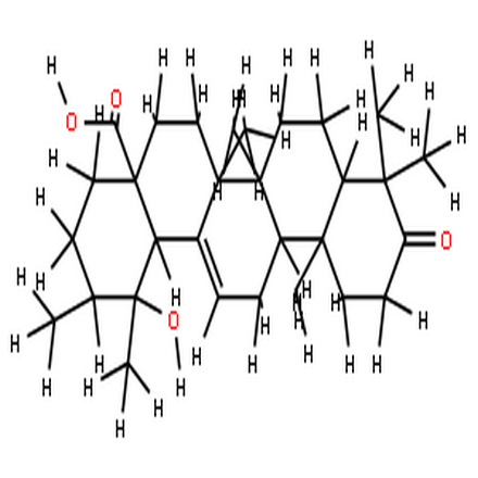 3-氧代坡模酸,3-oxo-19alpha-hydroxy-urs-12-en-28-oic acid