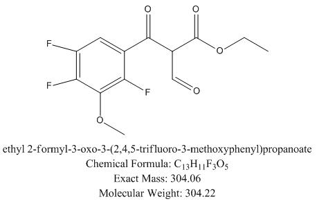 莫西沙星杂质JX,ethyl 2-formyl-3-oxo-3-(2,4,5-trifluoro-3-methoxyphenyl)propanoate