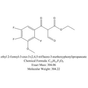 莫西沙星杂质JX,ethyl 2-formyl-3-oxo-3-(2,4,5-trifluoro-3-methoxyphenyl)propanoate